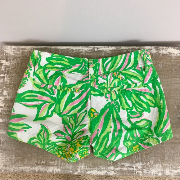 NEW Lilly Pulitzer Little Liza Short Pop Pink Tusk in Sun Middle Elephant 5 RARE